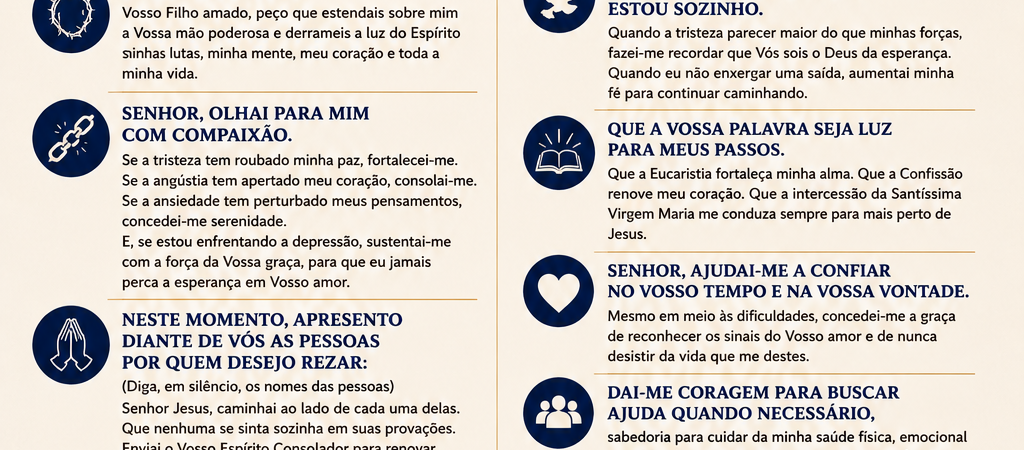 Oração para Pedir a Deus Libertação da Depressão, da Angústia e da Ansiedade