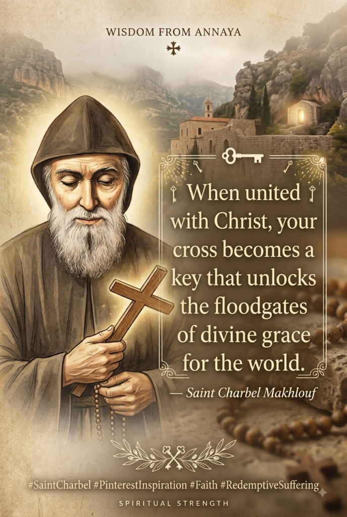 When united with Christ your daily cross becomes a key that unlocks the floodgates of divine grace for the world