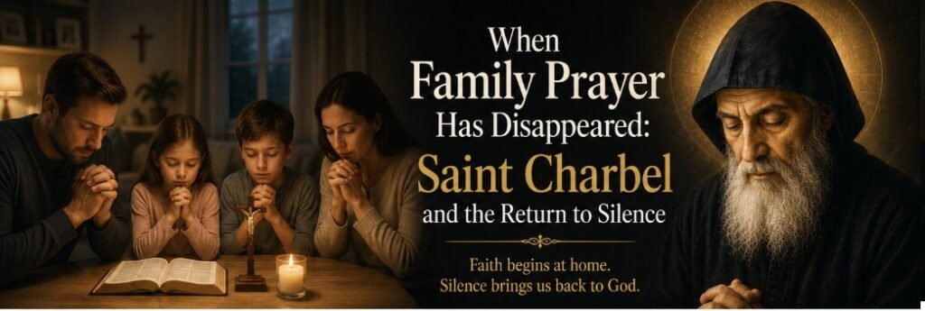 when family prayer has disappeared saint charbel and the return to silence