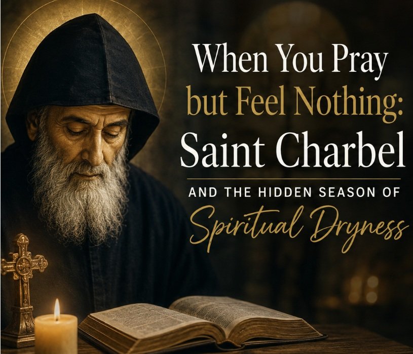 when you pray but feel nothing saint charbel